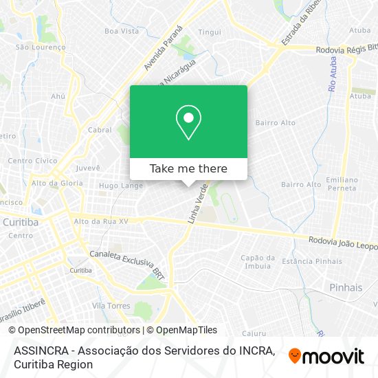 ASSINCRA - Associação dos Servidores do INCRA map