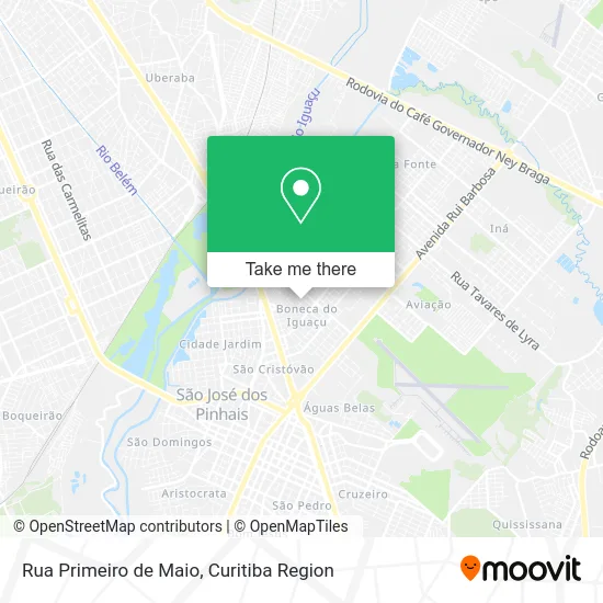 Rua Primeiro de Maio map