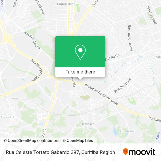 Rua Celeste Tortato Gabardo 397 map