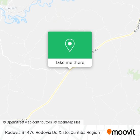 Rodovia Br 476 Rodovia Do Xisto map