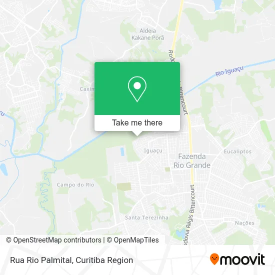 Rua Rio Palmital map