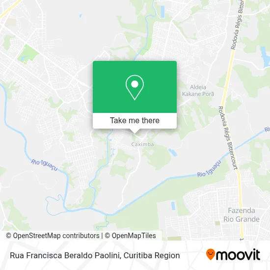 Rua Francisca Beraldo Paolini map