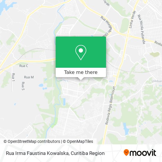 Rua Irma Faustina Kowalska map