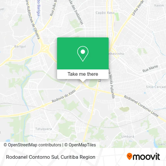 Rodoanel Contorno Sul map