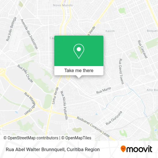 Rua Abel Walter Brunnquell map