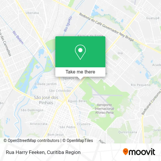 Rua Harry Feeken map