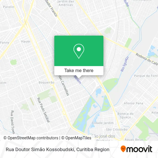 Rua Doutor Simão Kossobudski map