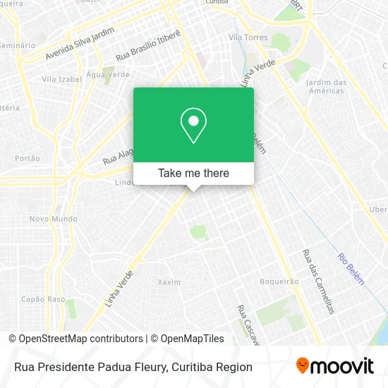 Rua Presidente Padua Fleury map