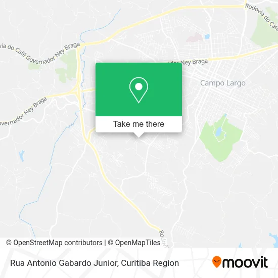 Rua Antonio Gabardo Junior map