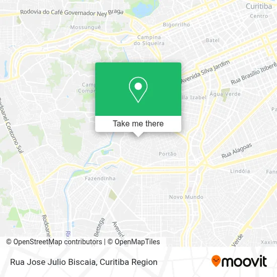 Rua Jose Julio Biscaia map