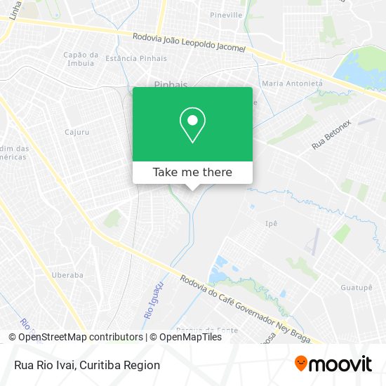 Rua Rio Ivai map