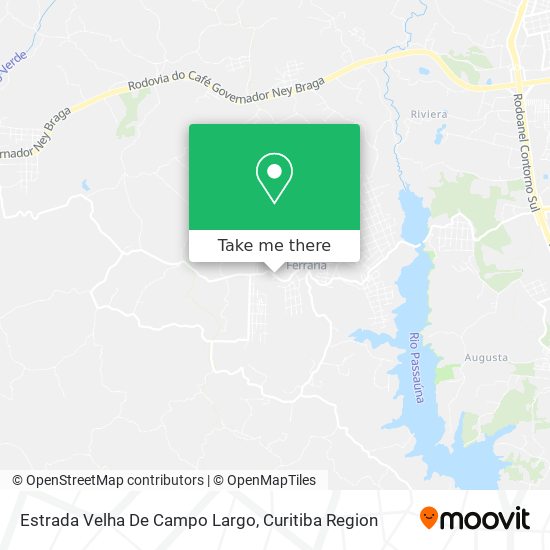 Estrada Velha De Campo Largo map