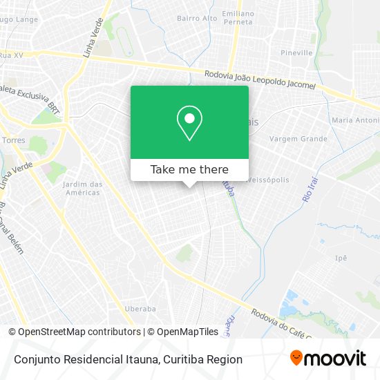 Mapa Conjunto Residencial Itauna