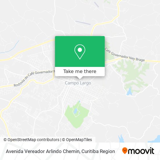 Avenida Vereador Arlindo Chemin map