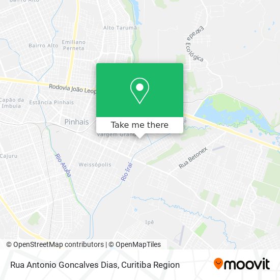 Rua Antonio Goncalves Dias map