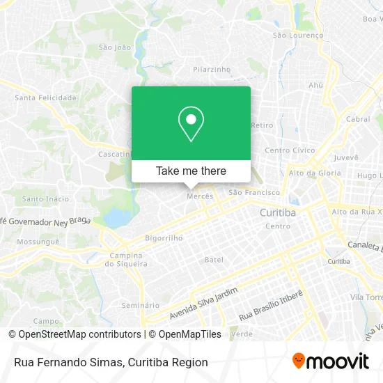 Rua Fernando Simas map