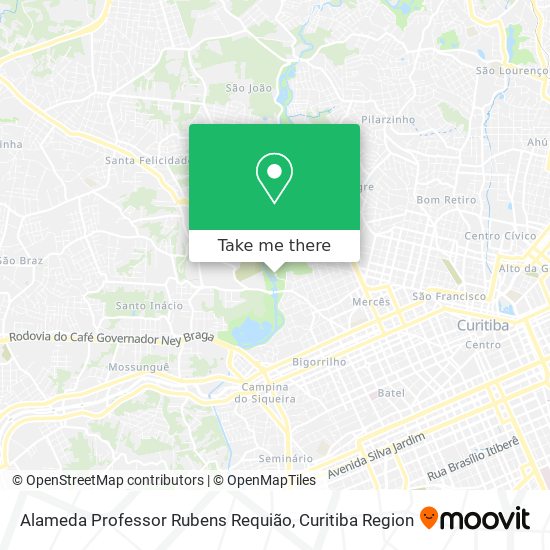 Alameda Professor Rubens Requião map