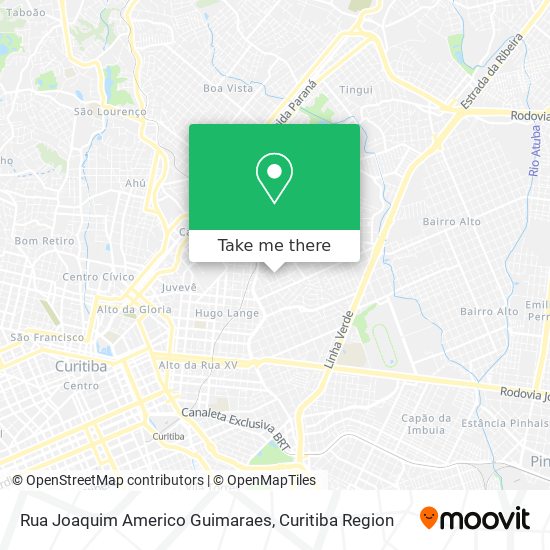 Rua Joaquim Americo Guimaraes map