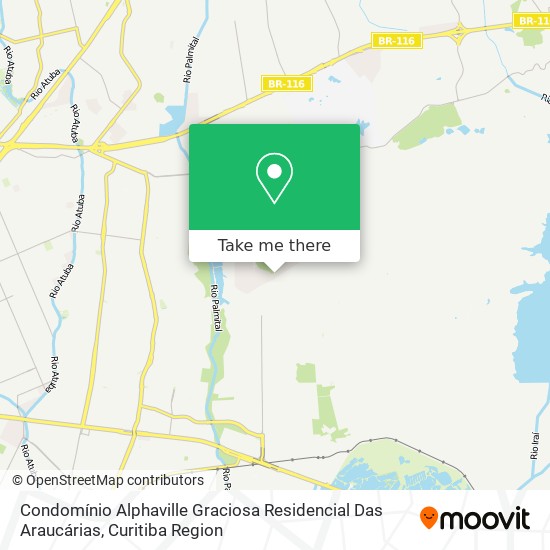 Condomínio Alphaville Graciosa Residencial Das Araucárias map