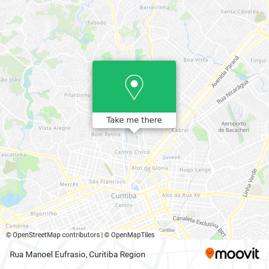 Mapa Rua Manoel Eufrasio