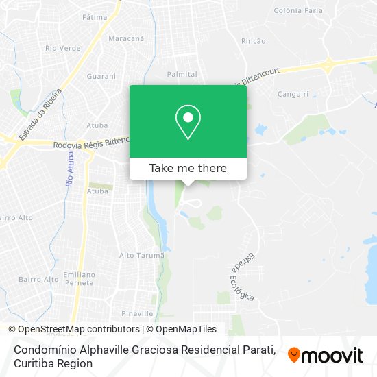 Condomínio Alphaville Graciosa Residencial Parati map