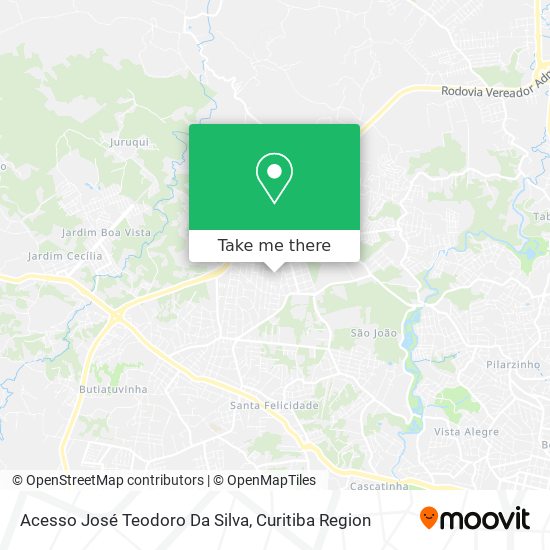 Acesso José Teodoro Da Silva map