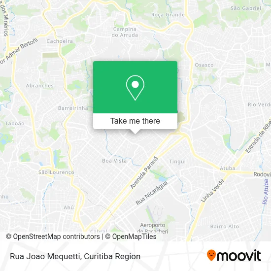 Rua Joao Mequetti map
