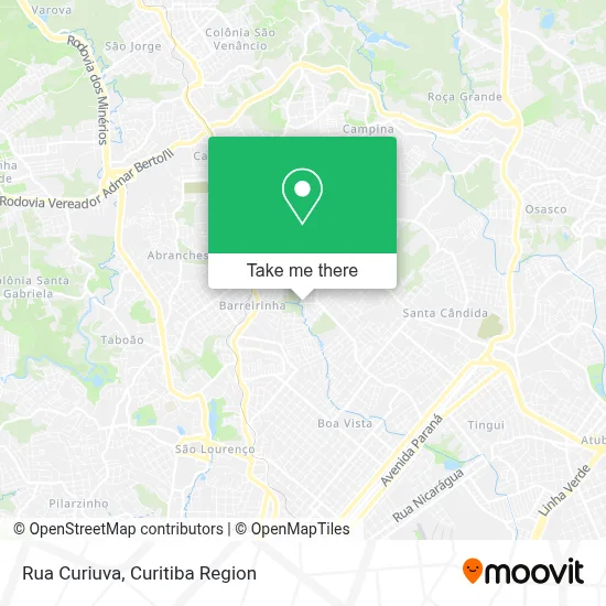 Rua Curiuva map