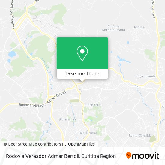 Rodovia Vereador Admar Bertoli map