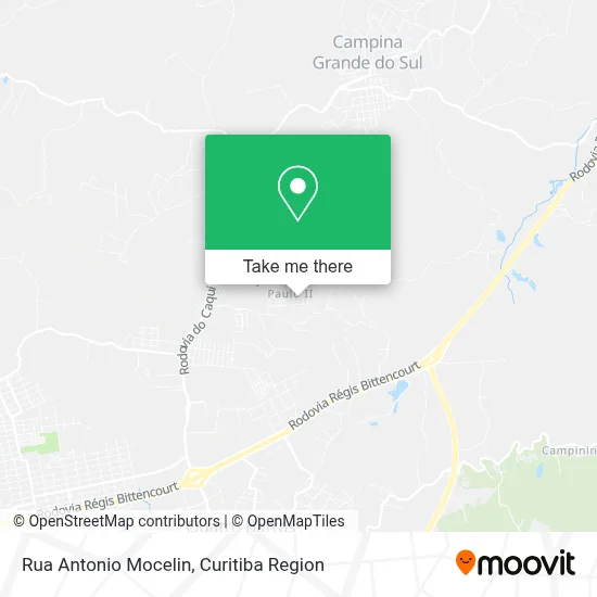 Rua Antonio Mocelin map