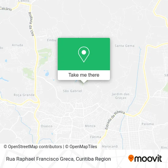 Rua Raphael Francisco Greca map