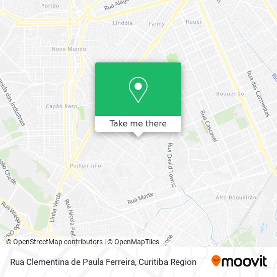 Rua Clementina de Paula Ferreira map