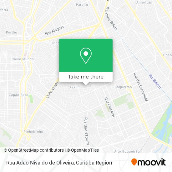 Mapa Rua Adão Nivaldo de Oliveira