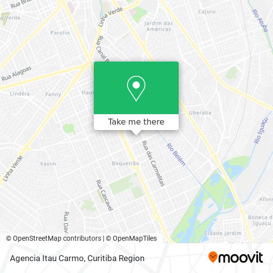 Agencia Itau Carmo map