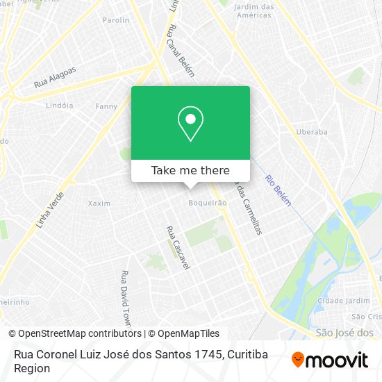 Rua Coronel Luiz José dos Santos 1745 map