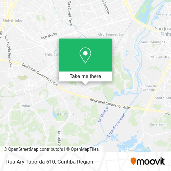 Rua Ary Taborda 610 map