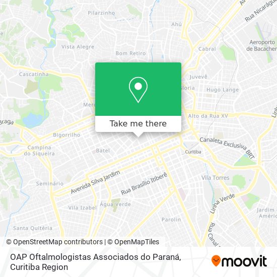 OAP Oftalmologistas Associados do Paraná map
