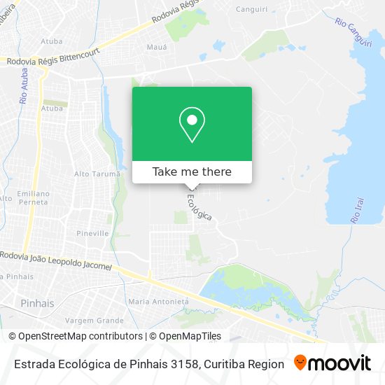 Estrada Ecológica de Pinhais 3158 map