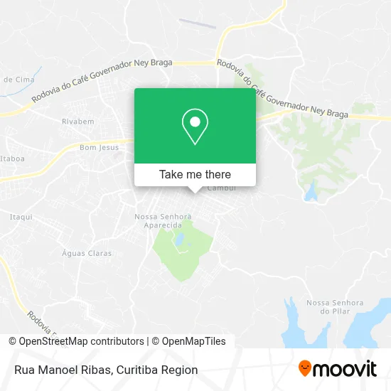 Rua Manoel Ribas map