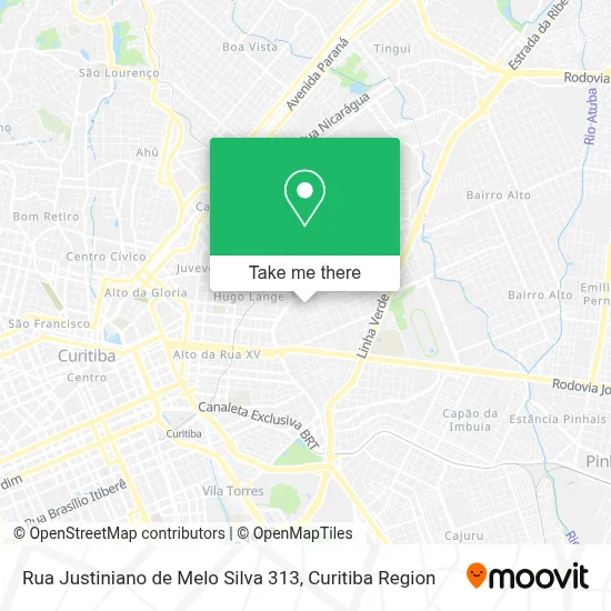 Rua Justiniano de Melo Silva 313 map