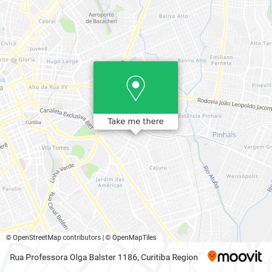 Rua Professora Olga Balster 1186 map