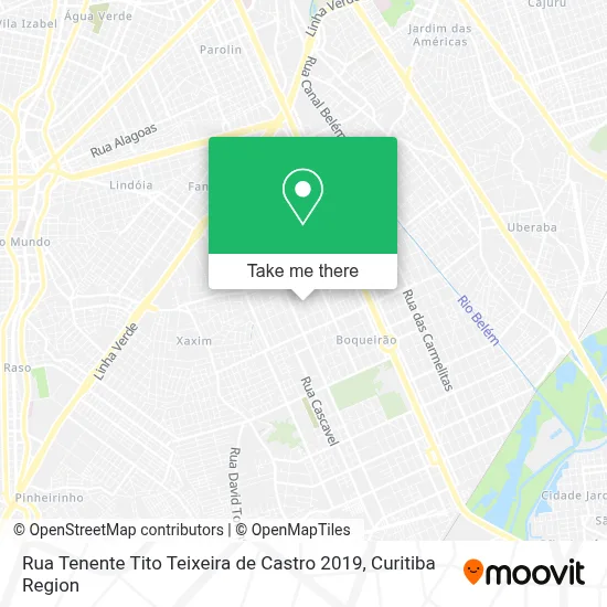 Rua Tenente Tito Teixeira de Castro 2019 map