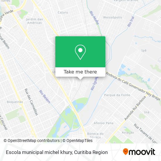 Escola municipal michel khury map