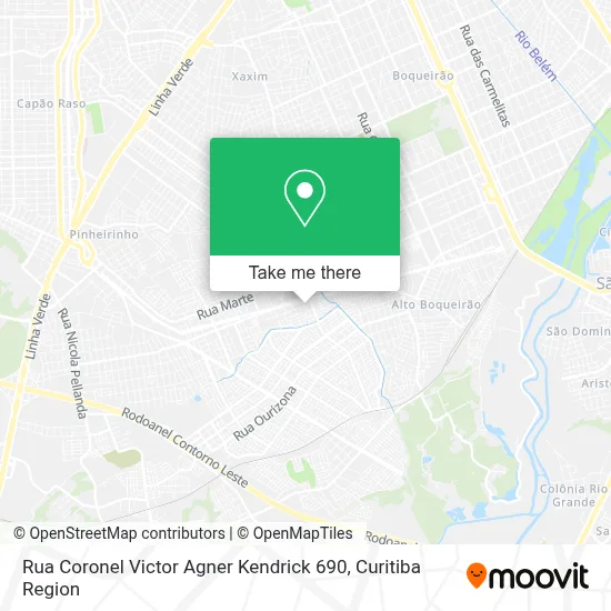 Rua Coronel Victor Agner Kendrick 690 map