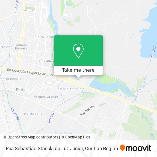 Rua Sebastião Stancki da Luz Júnior map