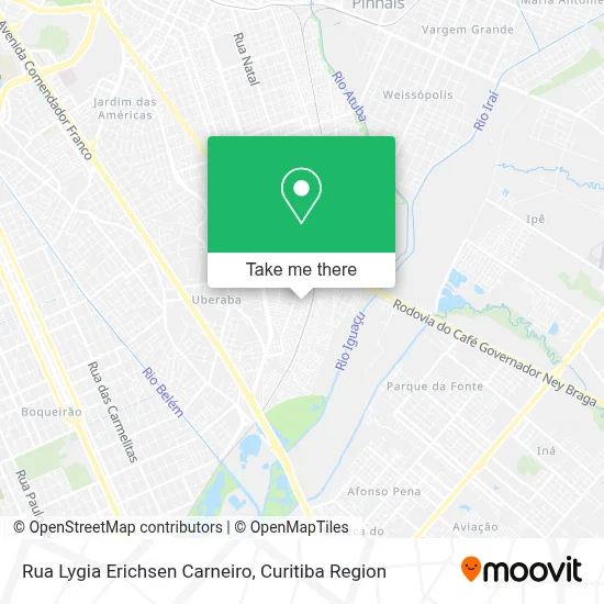 Rua Lygia Erichsen Carneiro map