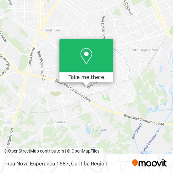 Rua Nova Esperança 1687 map