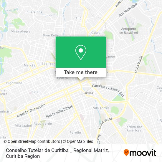 Conselho Tutelar de Curitiba _ Regional  Matriz map