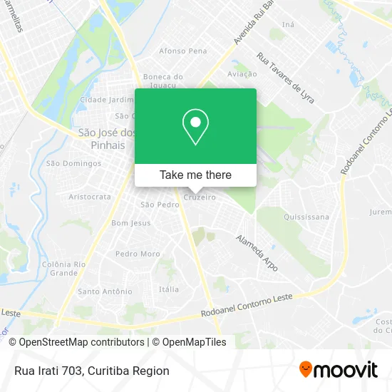 Rua Irati 703 map