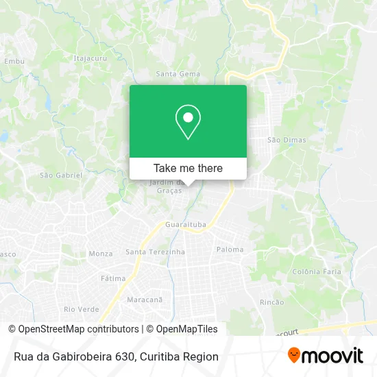 Rua da Gabirobeira 630 map
